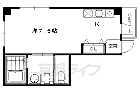 クレール綾小路 201 ｜ 京都府京都市下京区綾材木町（賃貸マンション1K・2階・21.00㎡） その2