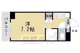 京都府京都市上京区田中町（賃貸マンション1K・6階・20.64㎡） その2