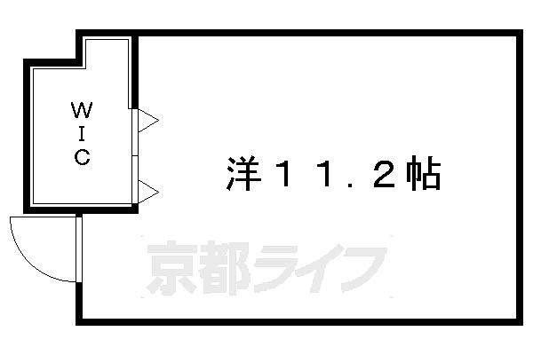 Ｃａｓａ　Ｍｉａ　北白川 1｜京都府京都市左京区北白川山田町(賃貸マンション1R・2階・18.20㎡)の写真 その2