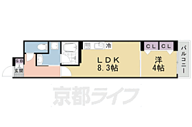 京都府京都市上京区西町（賃貸マンション1LDK・5階・33.16㎡） その2