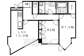 グランフォルム京都御所南 102 ｜ 京都府京都市中京区亀屋町（賃貸マンション2LDK・1階・90.00㎡） その2