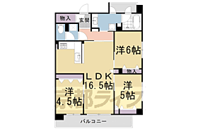 京都府京都市北区紫野上御輿町（賃貸マンション3LDK・2階・73.00㎡） その2