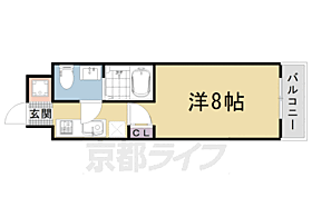 京都府京都市右京区西院東貝川町（賃貸マンション1K・4階・24.15㎡） その2