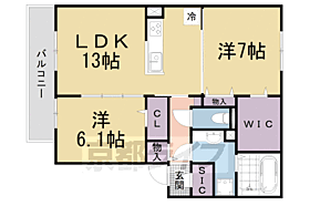 クレメント 203 ｜ 京都府京都市山科区西野山百々町（賃貸アパート2LDK・2階・64.77㎡） その2