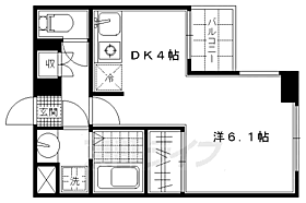 サザン桃山御陵 205 ｜ 京都府京都市伏見区京町4丁目（賃貸マンション1DK・2階・24.00㎡） その2