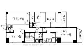 京都府京都市上京区五番町（賃貸マンション3LDK・7階・61.59㎡） その2