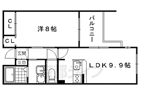 京都府京都市中京区西ノ京西中合町（賃貸マンション1LDK・4階・45.02㎡） その2