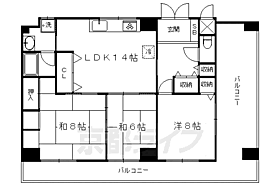 デュアルコート八条口 1001 ｜ 京都府京都市南区東九条西山王町（賃貸マンション2LDK・10階・48.89㎡） その2