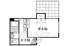 京都府京都市北区大将軍東鷹司町（賃貸マンション1K・3階・24.15㎡） その2