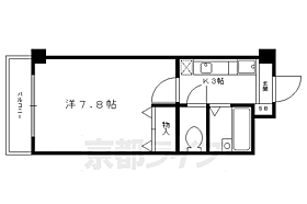 Ａフラット高野 112RV ｜ 京都府京都市左京区田中上古川町（賃貸マンション1K・1階・23.20㎡） その2