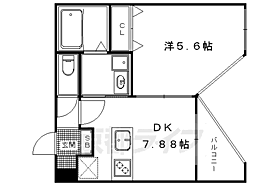 ブランネージュ銀閣寺道 405 ｜ 京都府京都市左京区北白川久保田町（賃貸マンション1DK・4階・28.42㎡） その2