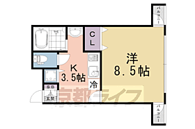 京都府京都市北区紫野西泉堂町（賃貸マンション1K・3階・25.84㎡） その2