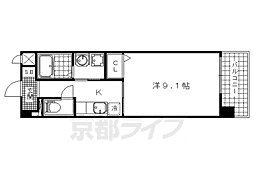 SHICATACHAMBRETTES2 1Kの間取図画像
