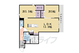 SORAIRO HILLS 空彩ヒルズ 2LDKの間取図画像