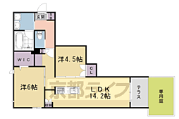 SORAIRO HILLS 空彩ヒルズ 2LDKの間取図画像