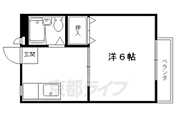 シティハイツエトワール 1Kの間取図画像