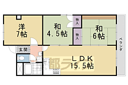ファミール伏見C棟 3LDKの間取図画像