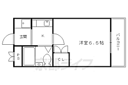 米市ビル 1Kの間取図画像