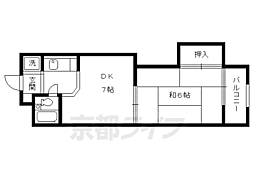 ヴィラビアンカ 1DKの間取図画像