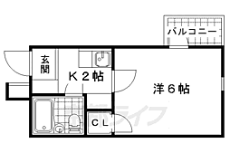 レオパレスＲＸ山科 1階/-