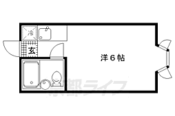 サニーハイツ 1Kの間取図画像