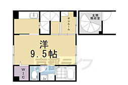 ルピナス等寺院 1Kの間取図画像