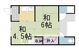 第一日ノ出荘 2Kの間取図画像