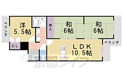 嵐山ファミリオ 3LDKの間取図画像