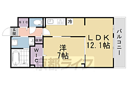 SYS大将軍 1LDKの間取図画像