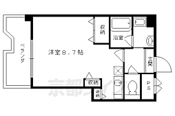 ビレイユ真英deux 1Kの間取図画像
