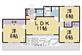 GARNETRESIDENCEkamikatsura3階9.1万円