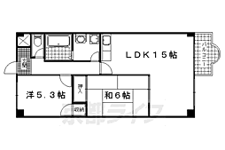 ガーデンスクエア瀬田 2LDKの間取図画像