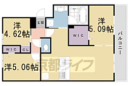 オリーブ嵯峨 3LDKの間取図画像