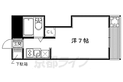 レディースハイムフォーシーズン ワンルームの間取図画像