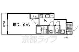 エムズアロッジオ 1Kの間取図画像