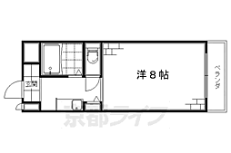 ヒルサイドビレッジ2番館 1Kの間取図画像