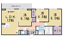 LUMIERE DU SOIR DEUX 3LDKの間取図画像