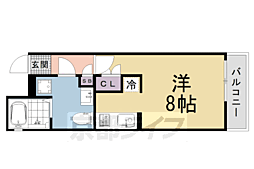 京都市下京区妙満寺町マンション 1Kの間取図画像