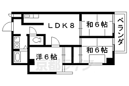 山崎ビル 3LDKの間取図画像