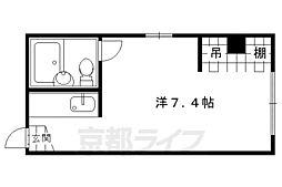 松花苑 1Kの間取図画像