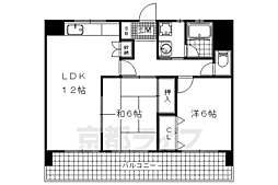 マスターズグリーン・コート 2LDKの間取図画像