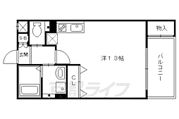 ウイング東山 ワンルームの間取図画像