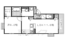 カノープス醍醐2 1LDKの間取図画像