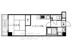 クレマチス28 1LDKの間取図画像