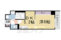 サイプレス太子道 1DKの間取図画像