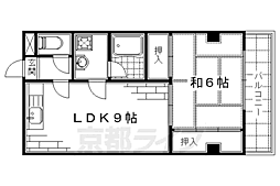 メゾン松永 1LDKの間取図画像