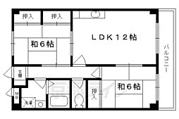 マリッチ赤池 2LDKの間取図画像