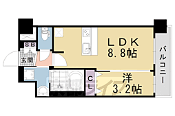 京都市営烏丸線 十条駅 徒歩5分 4階/-