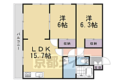グッドマンション 2LDKの間取図画像