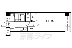 シェルプランタン 1Kの間取図画像